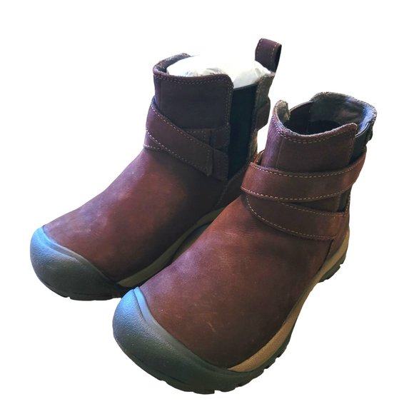 Keen Boots Woman's Size 5 Brown Suede Cross-Over Strap Slip-On NWOB JJ3295 - Picture 6 of 9